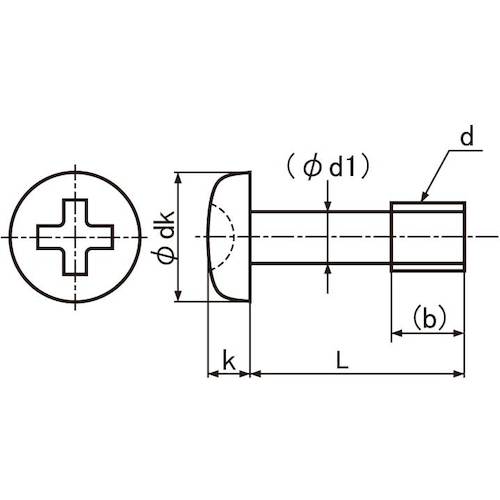 SUNCO SUS Pan Head Small Anti-Falling Screw 4 x 12 x 5 (100 pieces) 00-02-J050-0040X0120-00 1 box