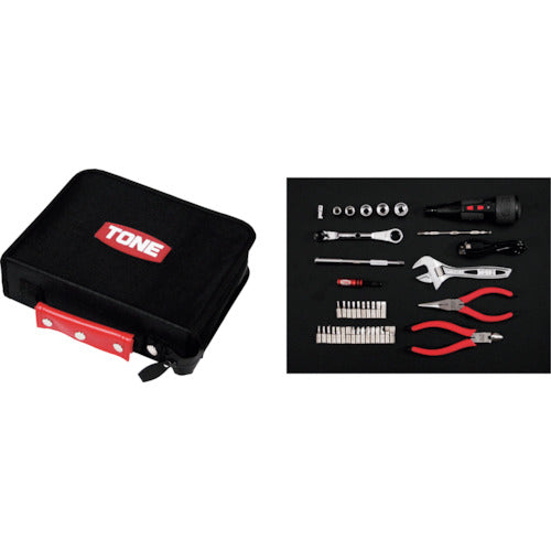 TONE 정비용 공구 세트 툴 세트 블랙 간구 250×안길이 200×높이 70 mm 40점 세트 TSX2170 1 S