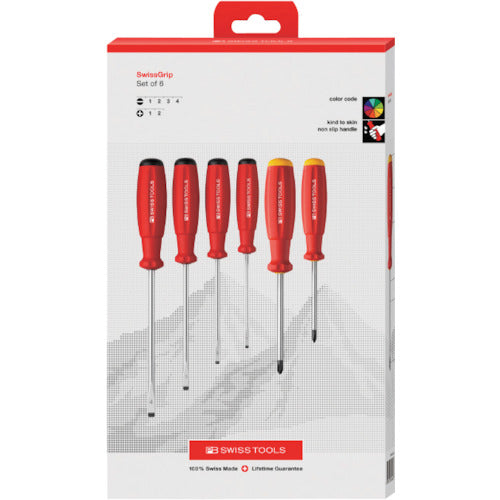 PBスイスツールズ スイスグリップ・ドライバーセット(BOX) 8560CBB 1 S