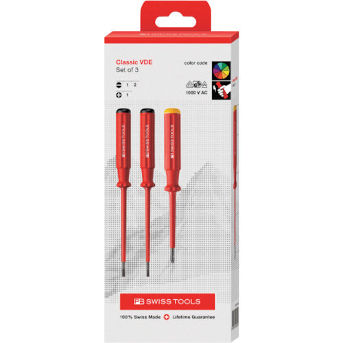 PB Swiss Tools Electro-insulated Screwdriver Set (BOX) 5550CBB 1 S