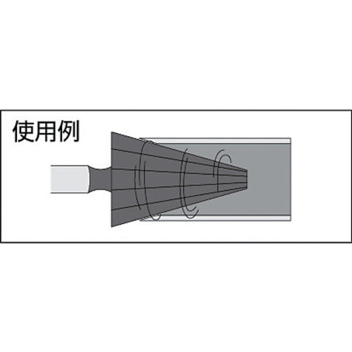 TRUSCO 버링 리머 홀 직경 Φ7~35 TBR-1 1개