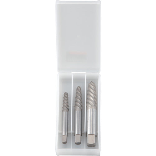 TRUSCO Extractor Set, Spiral Type, Set of 3, Plastic Case Included, EXS-1817 1 S