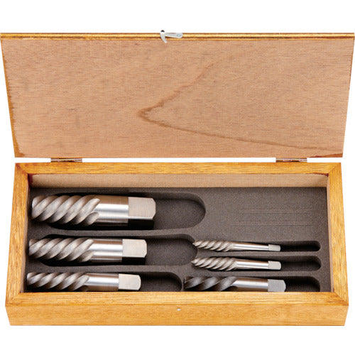 TRUSCO エキストラクターセット ラセン型 6本組 木箱入 EXS-1822 1 S