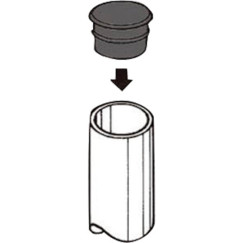 YAZAKI Plastic Joint J-110 PE S Black Cap for Erector Φ28 J110SBL 1 pc