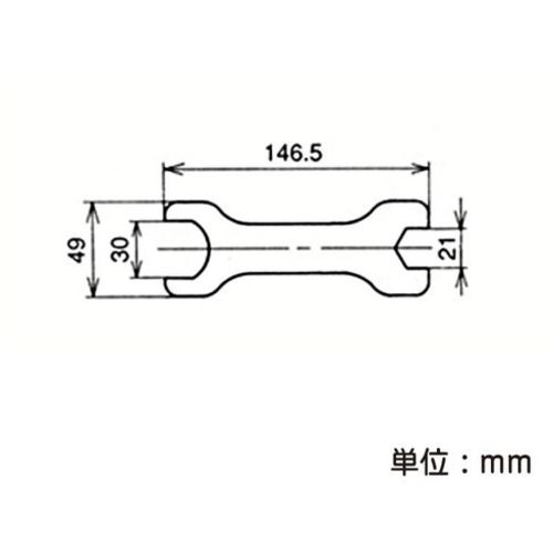 YAZAKI イレクター パイプキャスタースパナ EK−20S EK-20-S 1 個