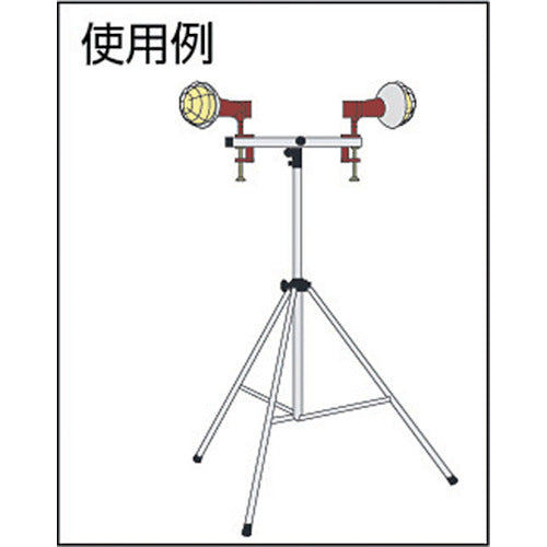 TRUSCO Floodlight Tripod Stand SK-31A 1 unit