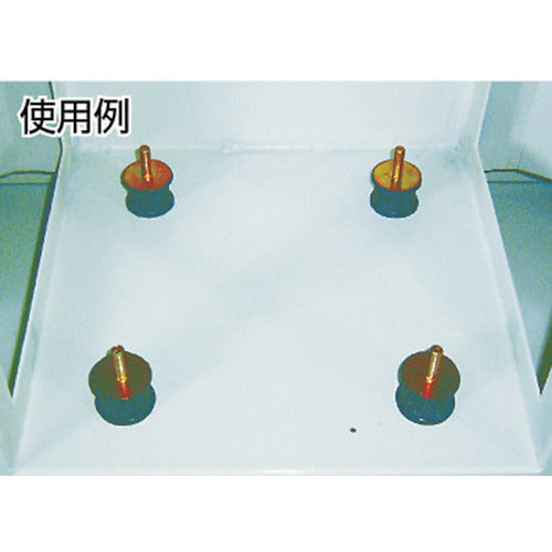 TRUSCO Round Anti-Vibration Rubber, Single Bolt Type, Maximum Load 3800N, TB506, 1 Piece