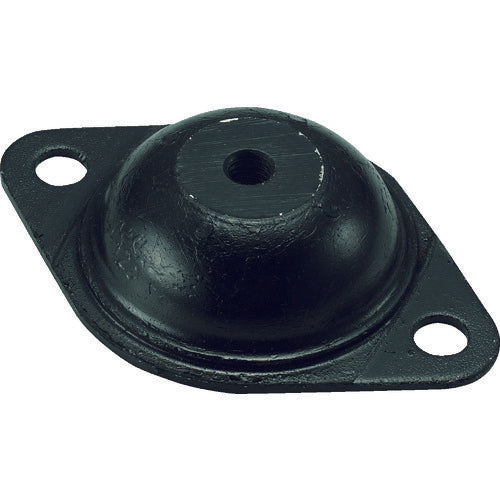 TRUSCO lightweight anti-vibration rubber, allowable load 7.0 kgf, metal fitting outer dimensions 60 mm, TK215, 1 piece