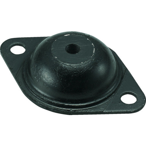TRUSCO lightweight anti-vibration rubber, load capacity 32.1 kgf, metal fitting outer dimensions 90 mm, TK202, 1 piece