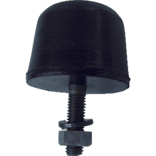 TRUSCO Rubber Stopper Outer Diameter 25mm Height 25mm Bolt Diameter 6 EH-25 1 pc