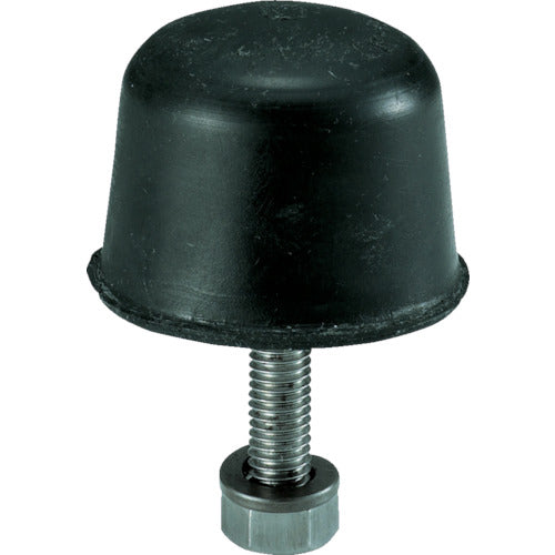 TRUSCO Rubber Stopper Outer Diameter 45mm Height 36mm Bolt Diameter 8 EH-45 1 pc