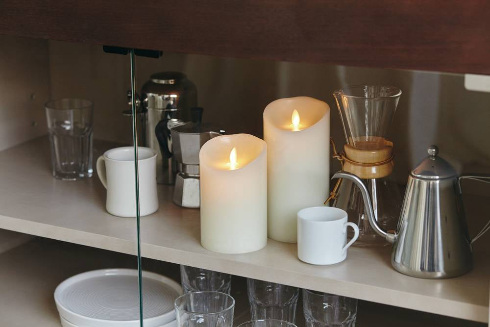 カメヤマルミナラピラー アイボリー 4×9