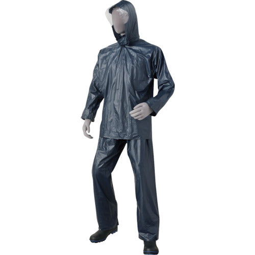 喜多 PVCレインコート No2000 ネイビー M NO2000-NV-M 1 着