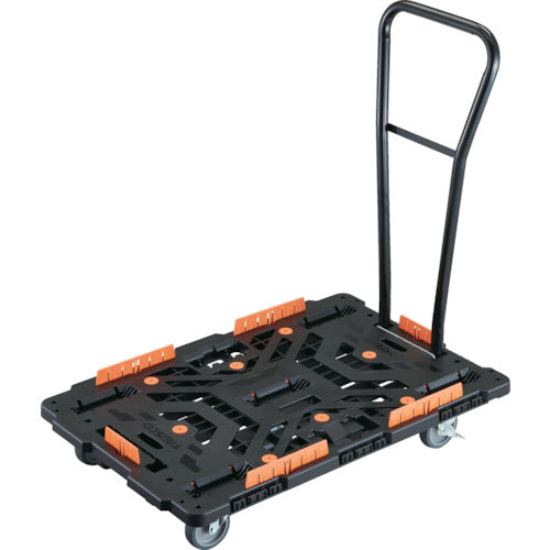 TRUSCCO 연결식 수지제 평대차 비틀 900X600 자재 5륜 내 2륜 스토퍼 부착 탈착식 핸들 부착 코볼레 고정 세트 부착 BT900KJ5S2H-E100 1대