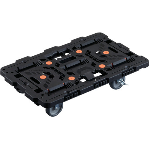 TRUSCO 連結式樹脂製平台車 ビートル 700X450 自在5輪 内2輪ストッパー付 BT700J5S2-E100 1 台