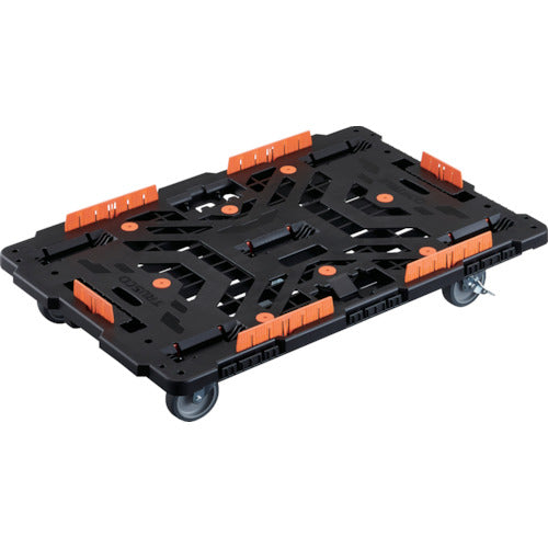 TRUSCCO 연결식 수지제 평대차 비틀 900X600 자재 5륜 내 2륜 스토퍼 부착 코볼레 고정 세트 부착 BT900KJ5S2-E100 1대