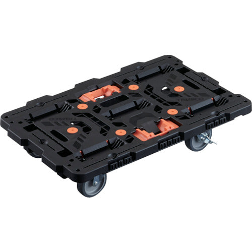 TRUSCCO 연결식 수지제 평대차 비틀 700X450 자재 5륜 내 2륜 스토퍼 부착