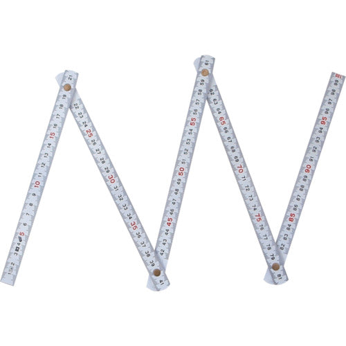 SK Fiber Folding Ruler, Quick Step Scale, 1m, PFR-100CKD, 1 pc