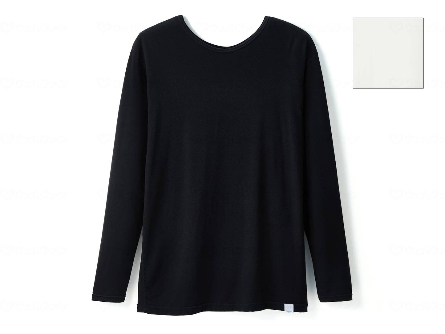 HONESTIES No inside or outside, ladies long sleeve innerwear, white, S