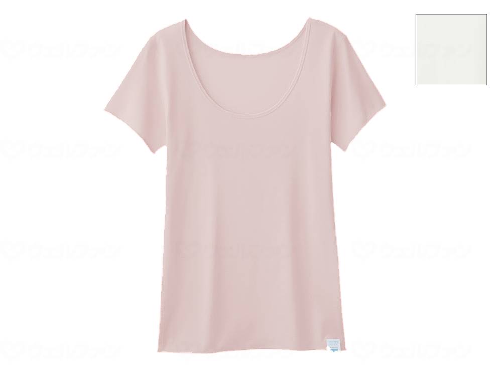 HONESTIES表裏無し レディース半袖インナー 白 S