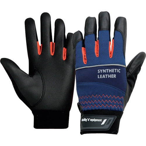 Otafuku Standard Work PU Gloves Standard Black x Navy M K-82-BK/NV-M 1 pair