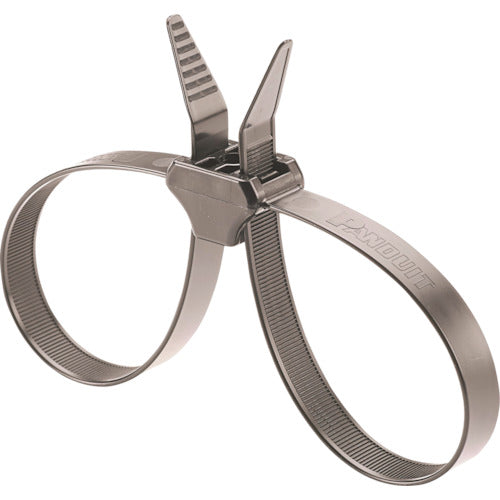 PANDUIT Double Clamp Cable Tie Weather Resistant Black Length: 490mm Width: 12.7mm 100 Pieces PLDC2.5EH-C350 PLDC2.5EH-C350 1 Bag