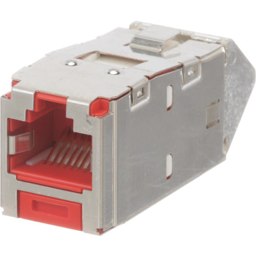 PANDUIT Category 6A 45 degree up/down angle shielded modular jack red CJSUD6X88TGRDY CJSUD6X88TGRDY 1 piece