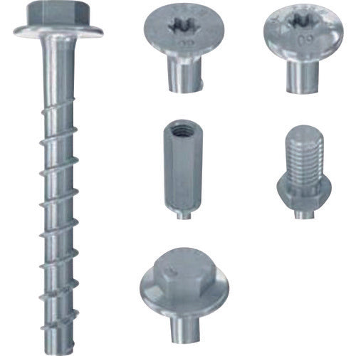 フィッシャー コンクリートスクリュー型アンカー FBS2 6×40/5 US(100本入) 546390 1 箱