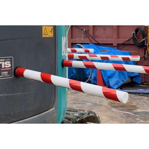 Arao Heavy Equipment Safety Pole Red/White AR-1349 1 piece