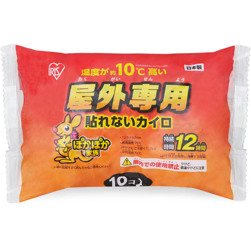 IRIS 285677 屋外専用ぽかぽか家族 貼れないレギュラー 10P PK-OUT-10P 1 PK