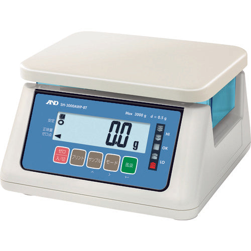 A&D 방진・방수 저울 무선 통신 모델 SH-3000 AWP-BT SH-3000AWP-BT 1대