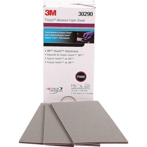 3M FUCKIT Trizact Finishing Sheet 70 x 140 mm #3000 30290M 1 box