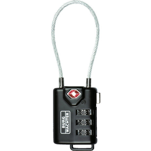 Burg Waechter Wire Combination Padlock TSA 7430SB 32891 1 pc