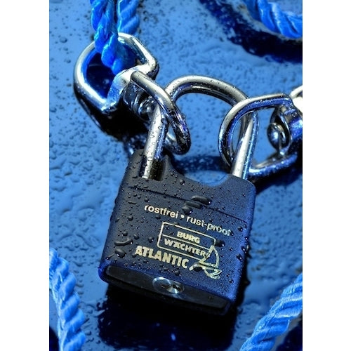 ブルク ヴェヒター 樹脂強化カバー付ステンレスシャックル南京錠 つる長 アトランティック 217F−4045NiSB 10421 1 個
