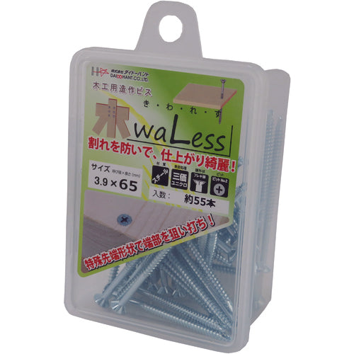 DAIDOHANT HC 나무 waLess 3.9×65 (55개) 10176856 1 PK