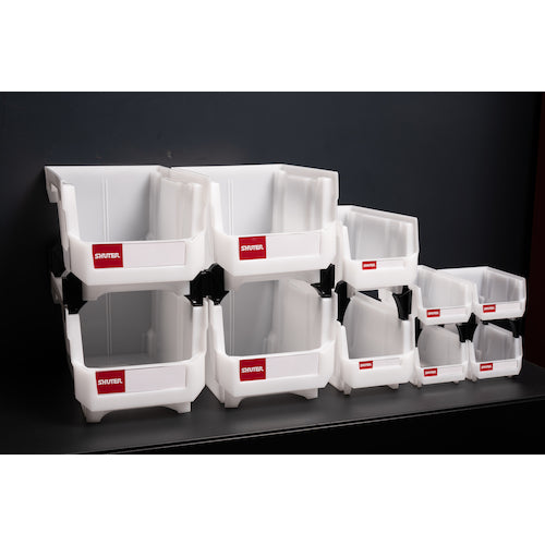 SHUTER Stacking Container 0.8L White Semi-Transparent HB-220WT 1 pc