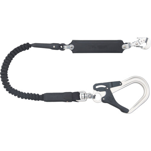 Tajima Harness Lanyard, Bellows Single L8 A1JR150-L8BK 1 pc