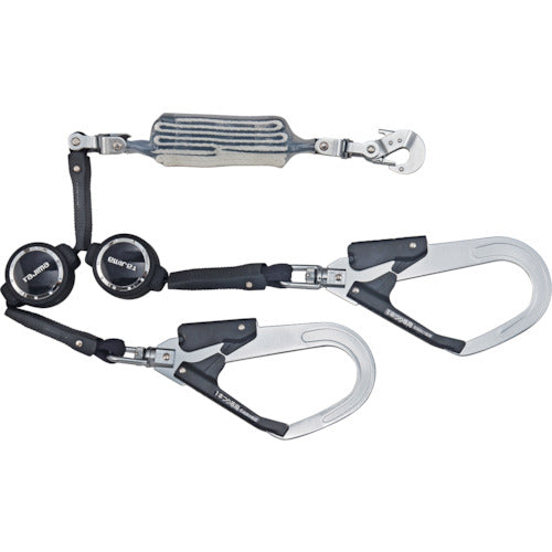 タジマ ハーネス用ランヤード ER150 ダブル L2 125kg用 A3ER150-WL2-2 1 本