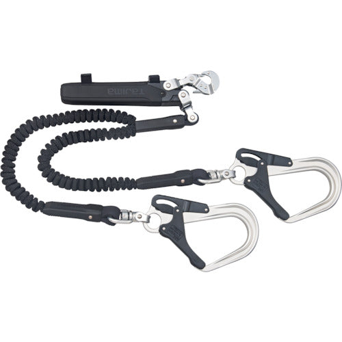 Tajima Harness Lanyard, Double Bellows L8, A1JR150-WL8BK, 1 pc
