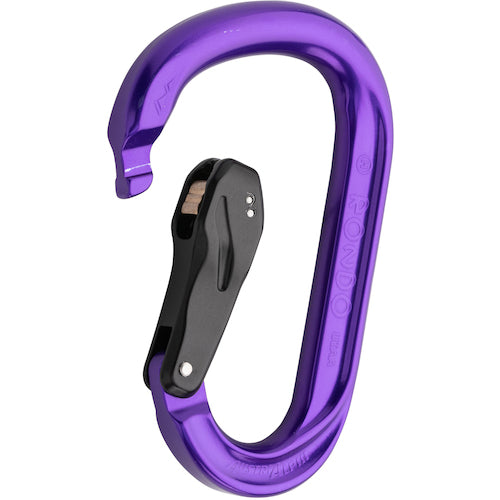 ALPIN Carabiner HMS ROUND Slide Auto Lock Carabiner Purple KR43B-P 1 piece