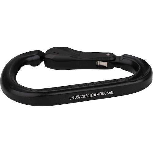 ALPIN 카라비너 HMS ROUND 슬라이드 자동 잠금 카라비너 블랙 KR43H-X-ID 1개