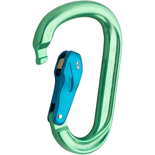 ALPIN Carabiner HMS ROUND Slide Auto Lock Carabiner Green KR43B-N 1 piece