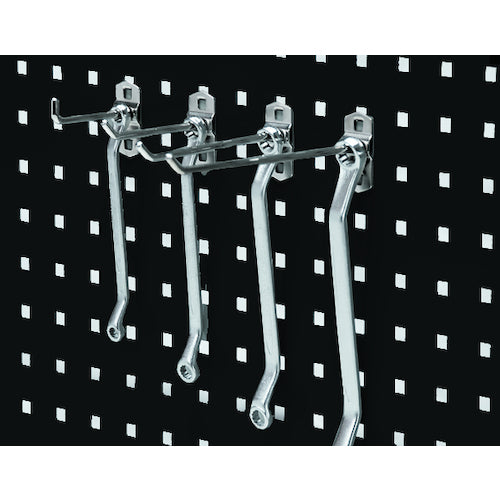 SHUTER パンチングパネル用L字フック 80mm(10個入り) HK-1208 1 袋