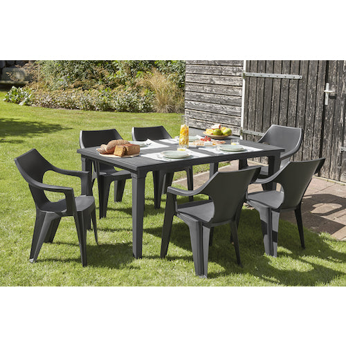 KETER 수지 의자 단테 하이백 블랙 207061 1 다리