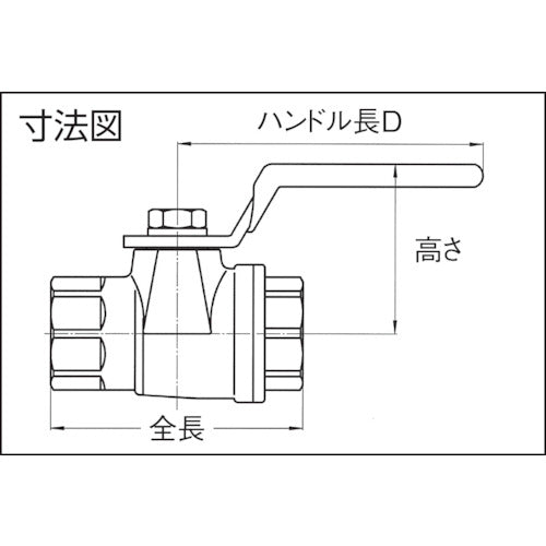 HAMAI ステンレス製禁油処理3方ボールバルブ(Lポート) RSS-31-25RC 1 個
