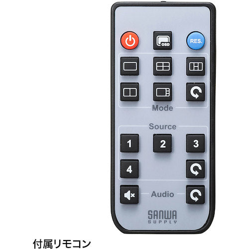 SANWA 4입력 1출력 HDMI 화면 분할 전환기(4K 대응) SW-UHD41MTV 1대