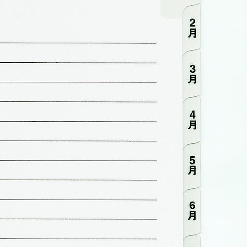 マルマン A4 ラミタブ見出し 2穴 1〜12月 LT4212Y 1 冊