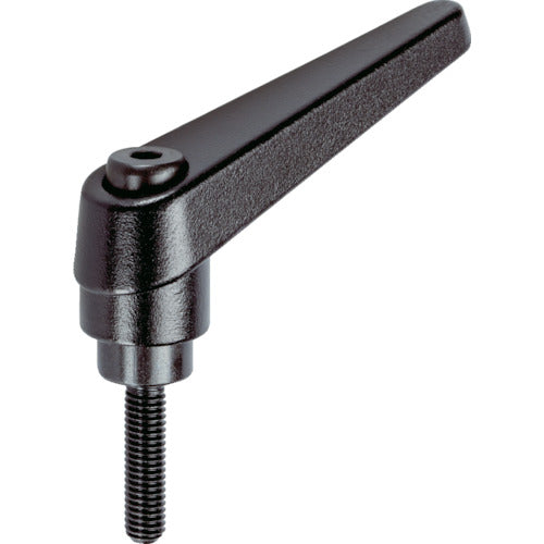 TRUSCO Clamp Lever Black Male Thread M8 Thread Length 25 TCMRBK8-25 1 pc