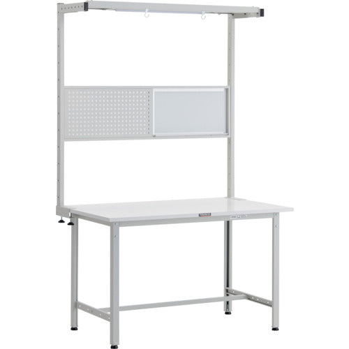 TRUSCO 경하중 작업대(300kg) AE형 1200X600XH1948(전고) 툴 행거 풀 세트 첨부 화이트색