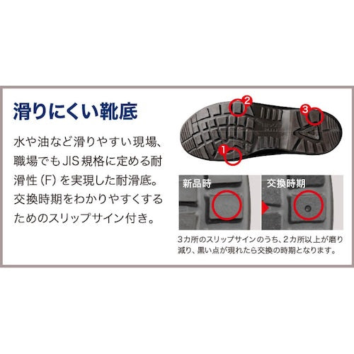 ミドリ安全 静電 ワイド樹脂先芯耐滑安全靴 CJ010静電 26.0cm CJ010-SEIDEN-26.0 1 足